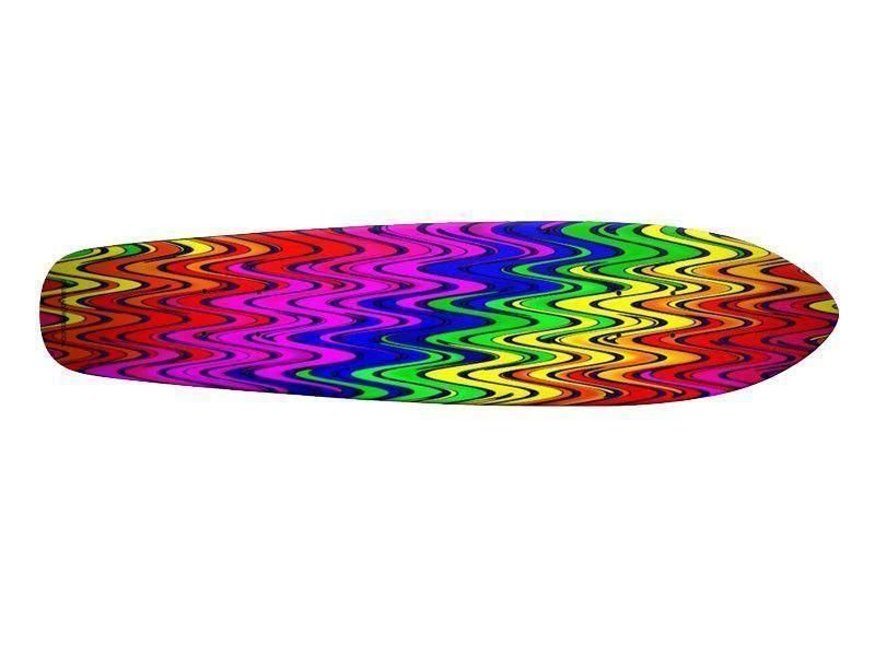 Skateboard Decks-WAVY #2 Skateboard Decks-Multicolor Bright-from COLORADDICTED.COM-
