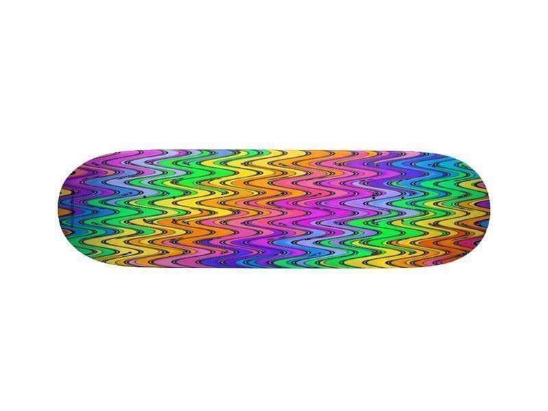 Skateboard Decks-WAVY #2 Skateboard Decks-Multicolor Light-from COLORADDICTED.COM-