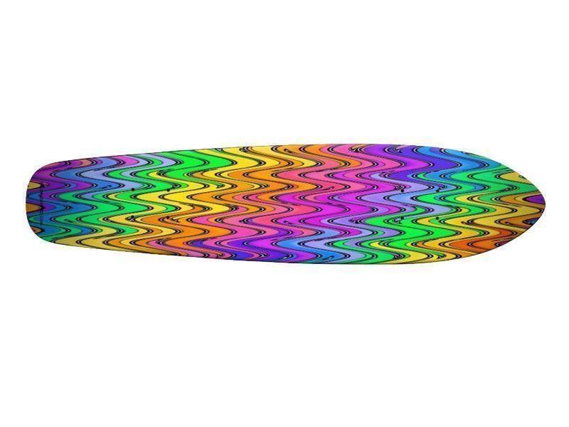 Skateboard Decks-WAVY #2 Skateboard Decks-Multicolor Light-from COLORADDICTED.COM-