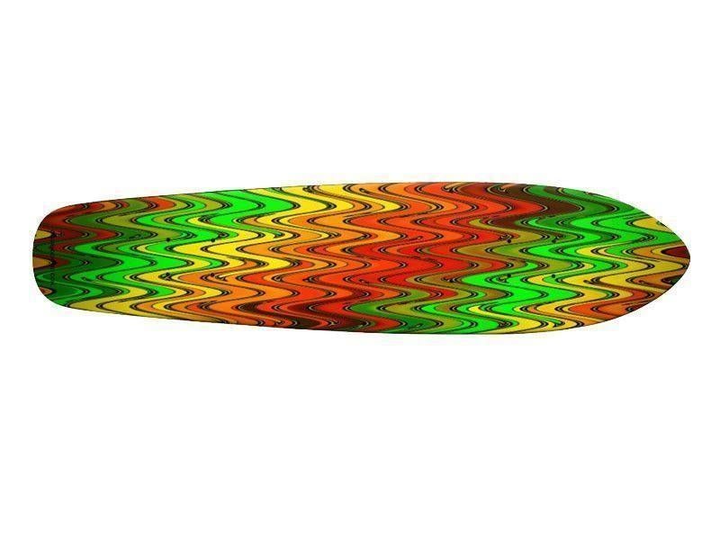 Skateboards-WAVY #2 Skateboards-Reds &amp; Oranges &amp; Yellows &amp; Greens-from COLORADDICTED.COM-