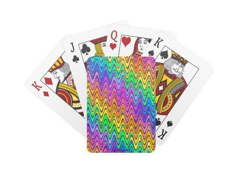 Playing Cards-WAVY #2 Standard Playing Cards-Multicolor Light-from COLORADDICTED.COM-