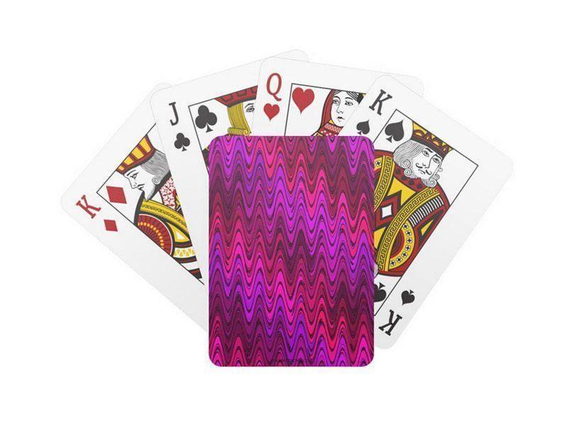 Playing Cards-WAVY #2 Standard Playing Cards-Purples &amp; Fuchsias &amp; Violets &amp; Magentas-from COLORADDICTED.COM-