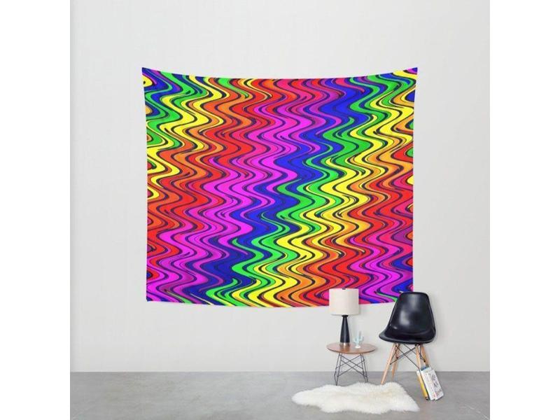Wall Tapestries-WAVY #2 Wall Tapestries-from COLORADDICTED.COM-