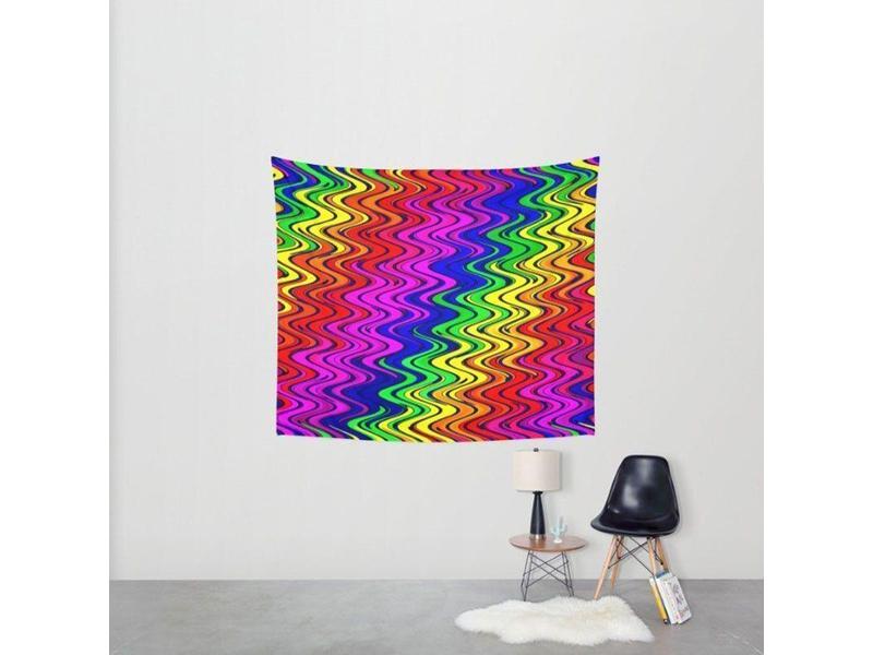 Wall Tapestries-WAVY #2 Wall Tapestries-from COLORADDICTED.COM-