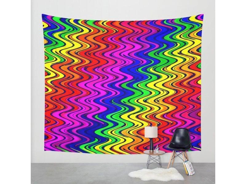 Wall Tapestries-WAVY #2 Wall Tapestries-from COLORADDICTED.COM-