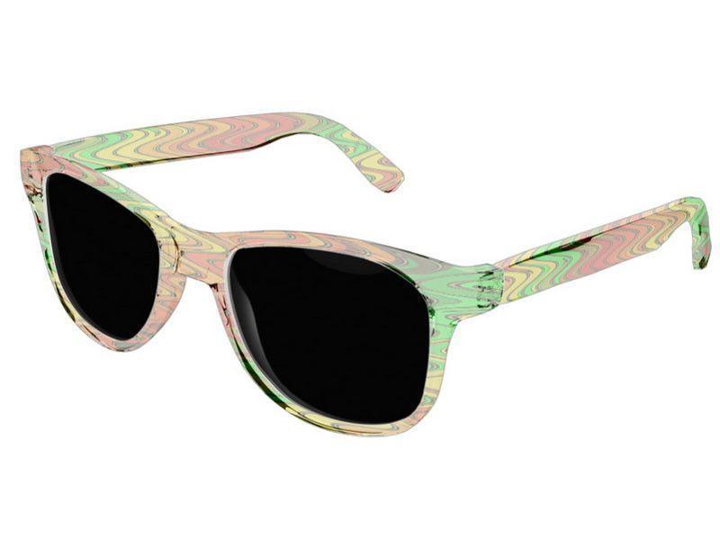 Wayfarer Sunglasses-WAVY #2 Wayfarer Sunglasses (transparent background)-Reds, Oranges, Yellows &amp; Greens-from COLORADDICTED.COM-