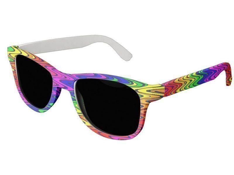 Wayfarer Sunglasses-WAVY #2 Wayfarer Sunglasses (white background)-Multicolor Bright-from COLORADDICTED.COM-