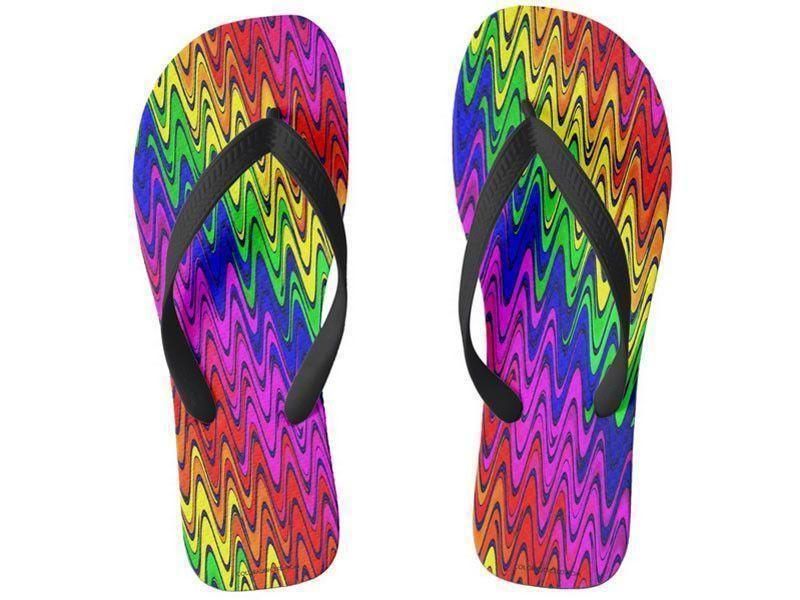 Flip Flops-WAVY #2 Wide-Strap Flip Flops-Multicolor Bright-from COLORADDICTED.COM-