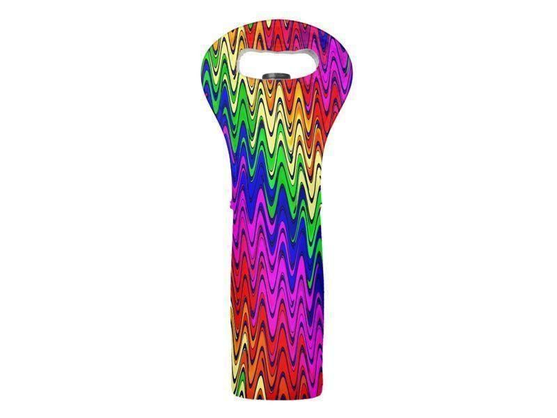 Wine Totes-WAVY #2 Wine Totes-Multicolor Bright-from COLORADDICTED.COM-