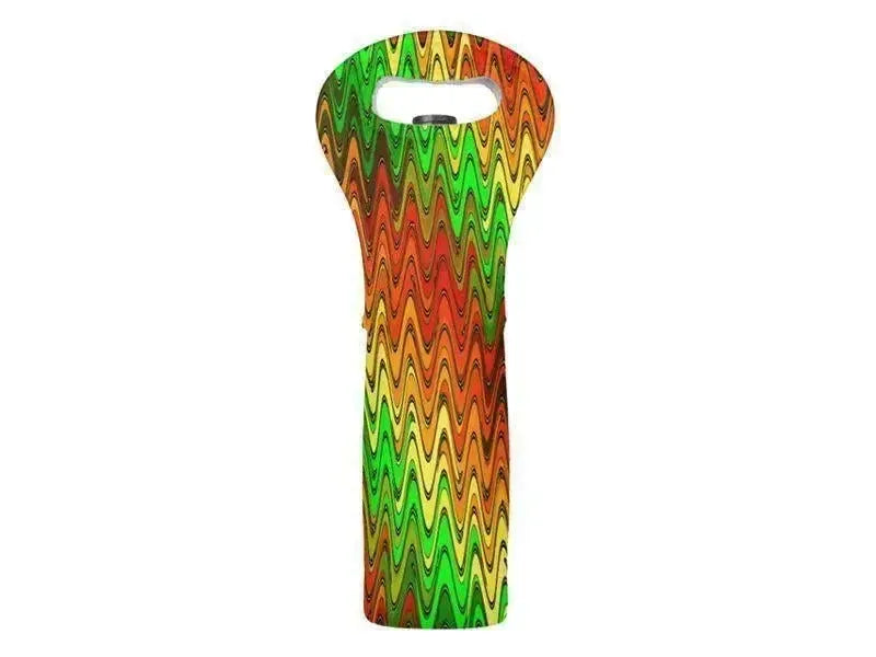 Wine Totes-WAVY #2 Wine Totes-Reds & Oranges & Yellows & Greens-from COLORADDICTED.COM-
