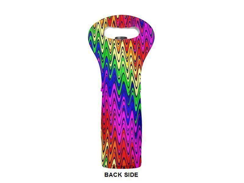 Wine Totes-WAVY #2 Wine Totes-Multicolor Bright-from COLORADDICTED.COM-
