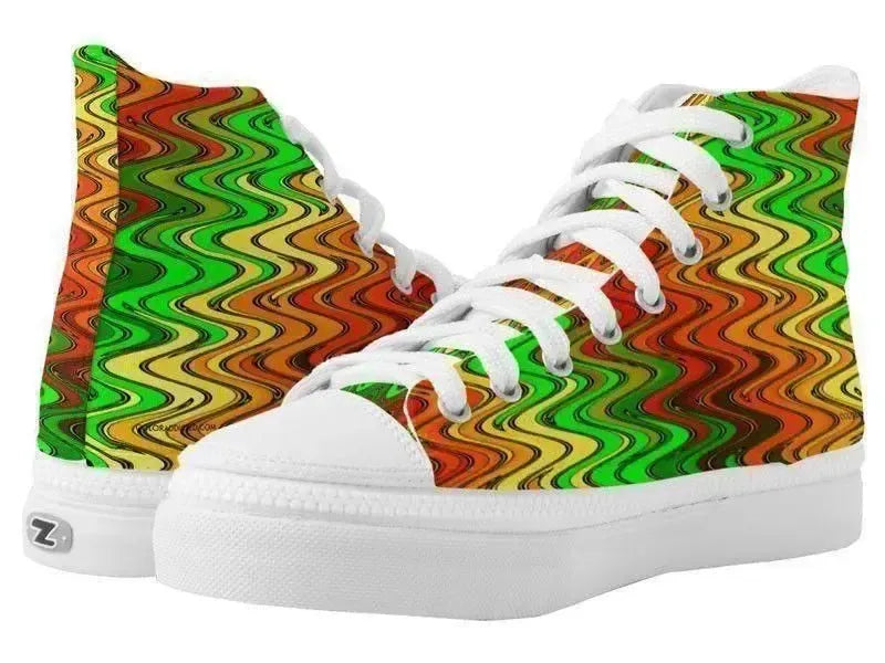 ZipZ High-Top Sneakers-WAVY #2 ZipZ High-Top Sneakers-from COLORADDICTED.COM-