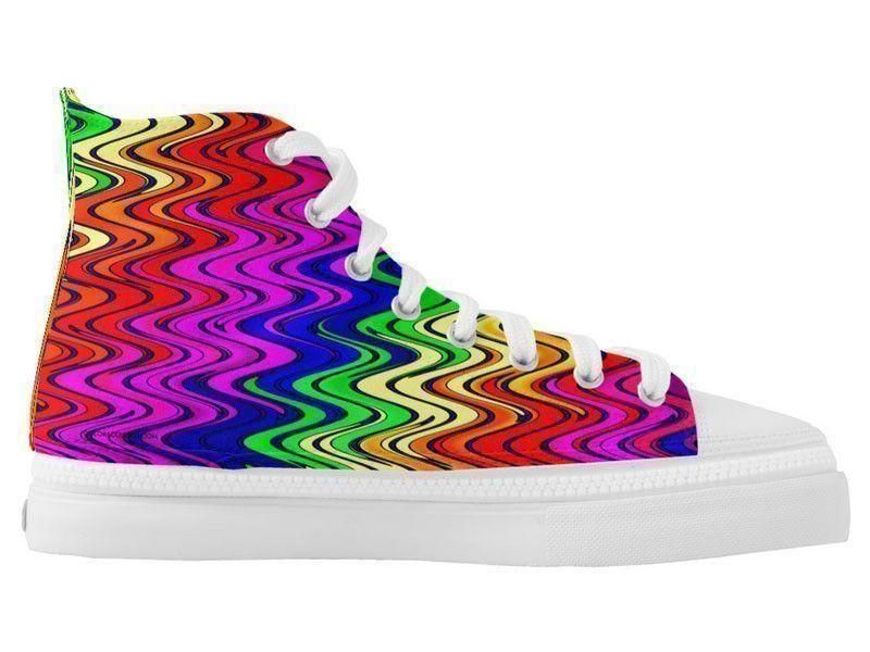 ZipZ High-Top Sneakers-WAVY #2 ZipZ High-Top Sneakers-Multicolor Bright-from COLORADDICTED.COM-