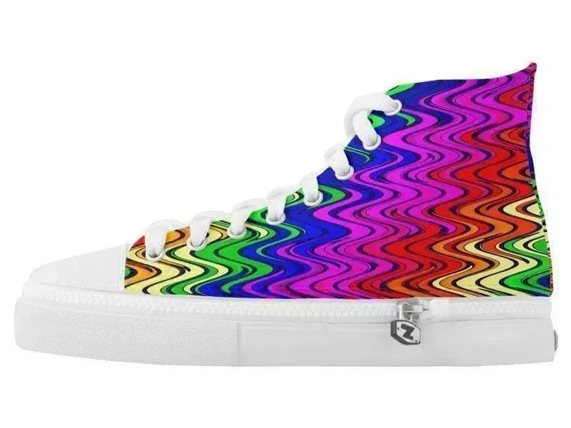 ZipZ High-Top Sneakers-WAVY #2 ZipZ High-Top Sneakers-from COLORADDICTED.COM-