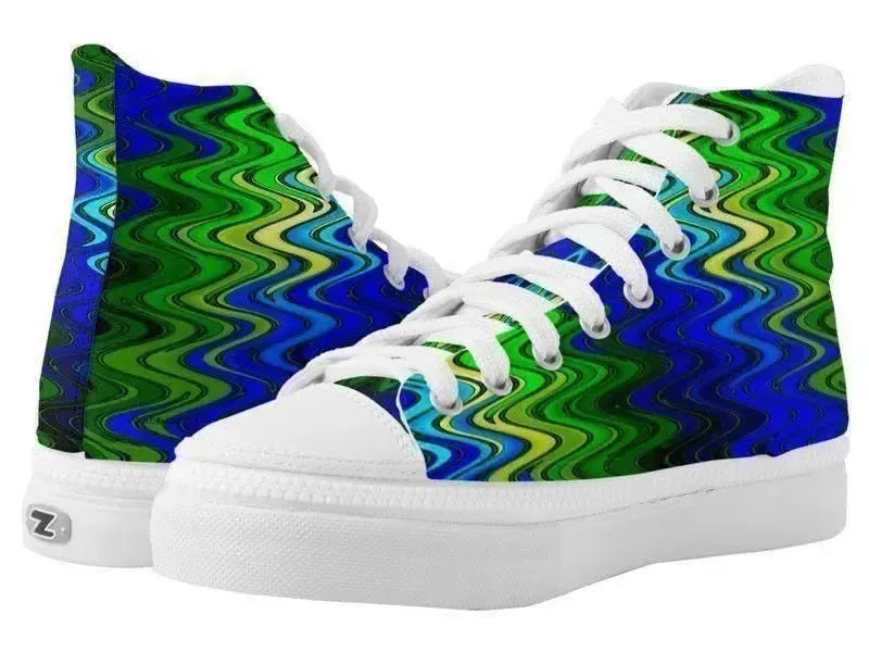 ZipZ High-Top Sneakers-WAVY #2 ZipZ High-Top Sneakers-from COLORADDICTED.COM-