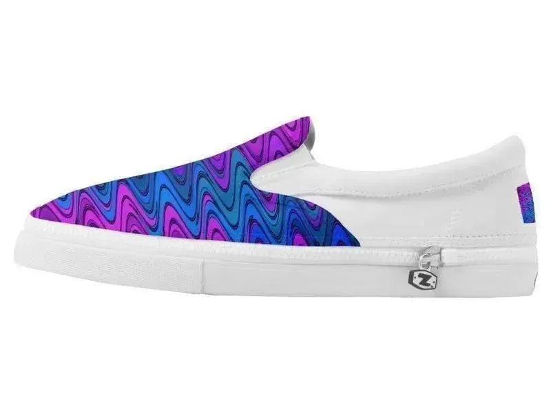 ZipZ Slip-On Sneakers-WAVY #2 ZipZ Slip-On Sneakers-from COLORADDICTED.COM-