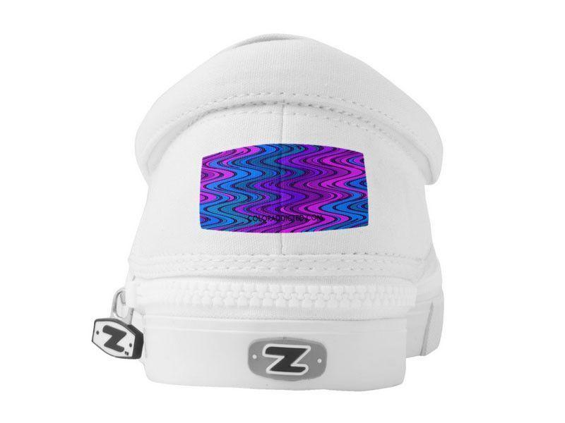 ZipZ Slip-On Sneakers-WAVY #2 ZipZ Slip-On Sneakers-from COLORADDICTED.COM-