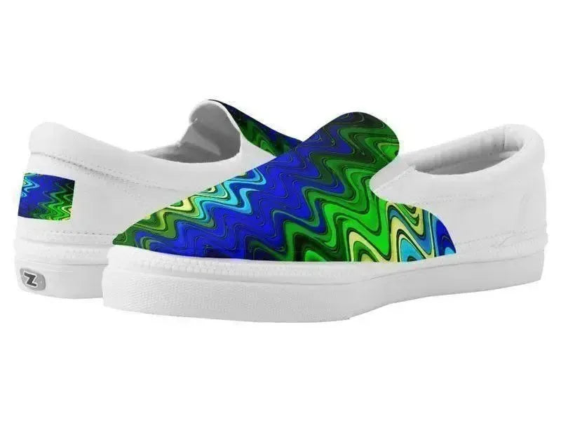 ZipZ Slip-On Sneakers-WAVY #2 ZipZ Slip-On Sneakers-from COLORADDICTED.COM-