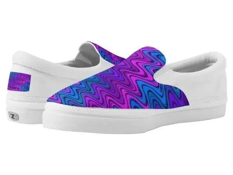 ZipZ Slip-On Sneakers-WAVY #2 ZipZ Slip-On Sneakers-from COLORADDICTED.COM-