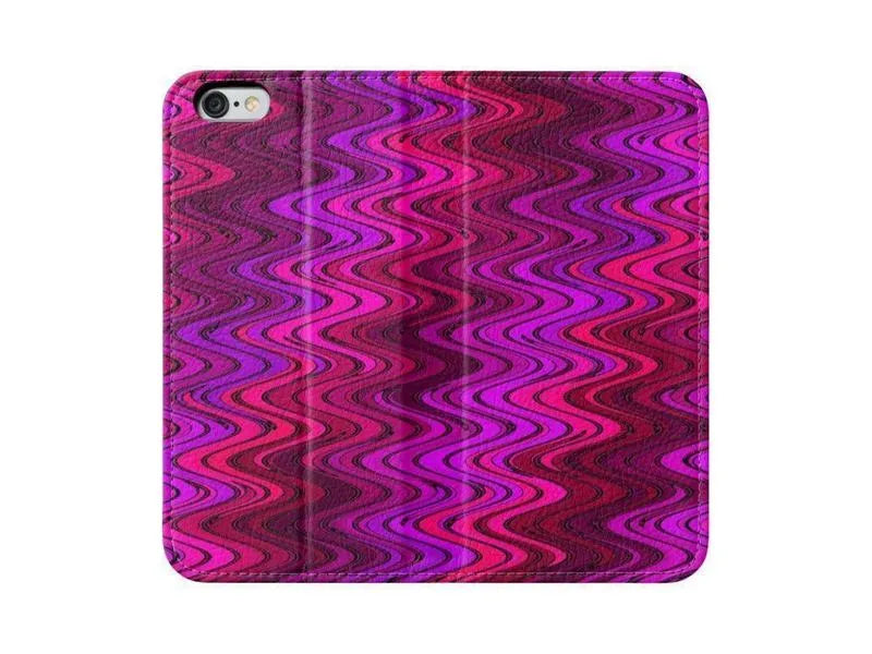 iPhone Wallets-WAVY #2 iPhone Wallets-Purples & Fuchsias & Violets & Magentas-from COLORADDICTED.COM-