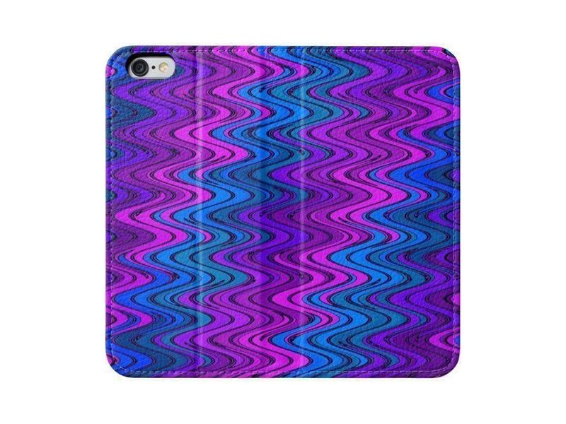 iPhone Wallets-WAVY #2 iPhone Wallets-Purples &amp; Violets &amp; Turquoises-from COLORADDICTED.COM-