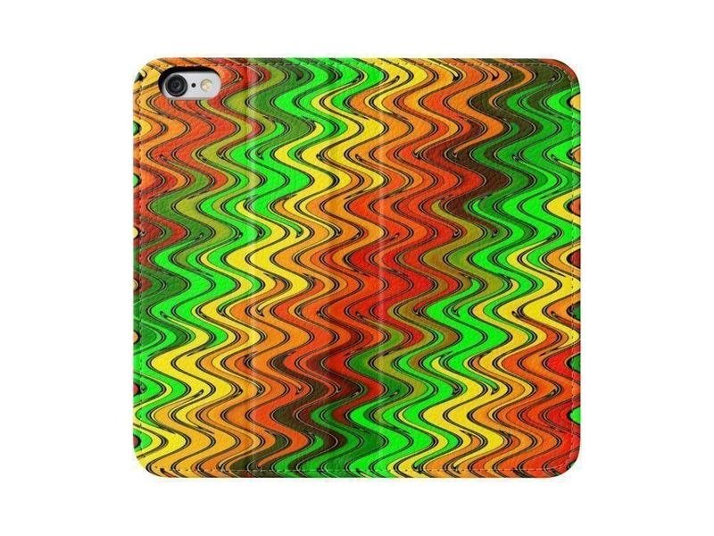 iPhone Wallets-WAVY #2 iPhone Wallets-Reds &amp; Oranges &amp; Yellows &amp; Greens-from COLORADDICTED.COM-