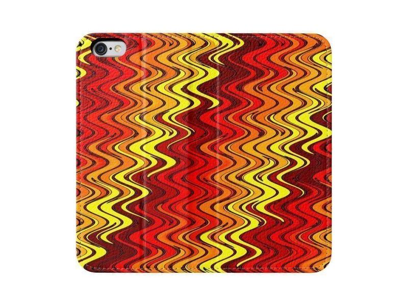 iPhone Wallets-WAVY #2 iPhone Wallets-Reds &amp; Oranges &amp; Yellows-from COLORADDICTED.COM-