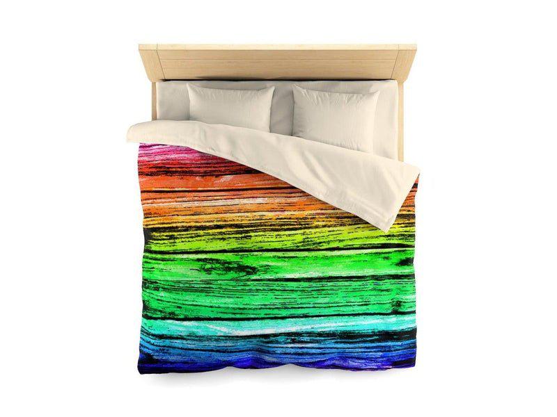 Duvet Covers-WOOD TEXTURES #1 Microfiber Duvet Covers-from COLORADDICTED.COM-