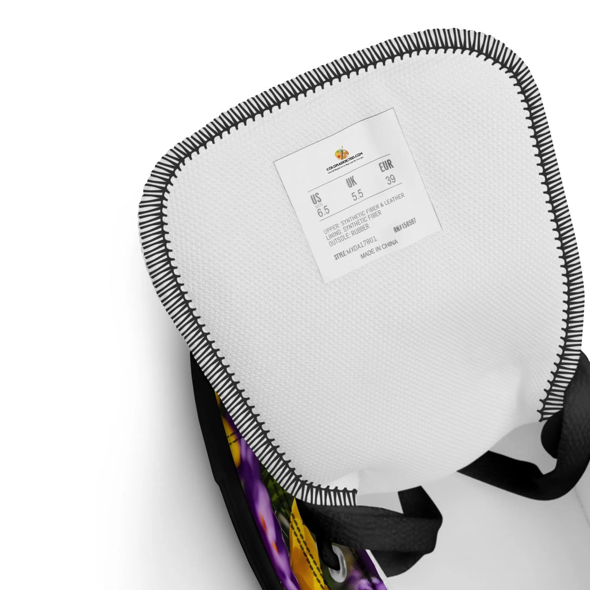 Women's & Girls' High-Top Sneakers-YELLOW & PURPLE CROCUSES Women’s & Girls' High-Top Sneakers-from COLORADDICTED.COM-