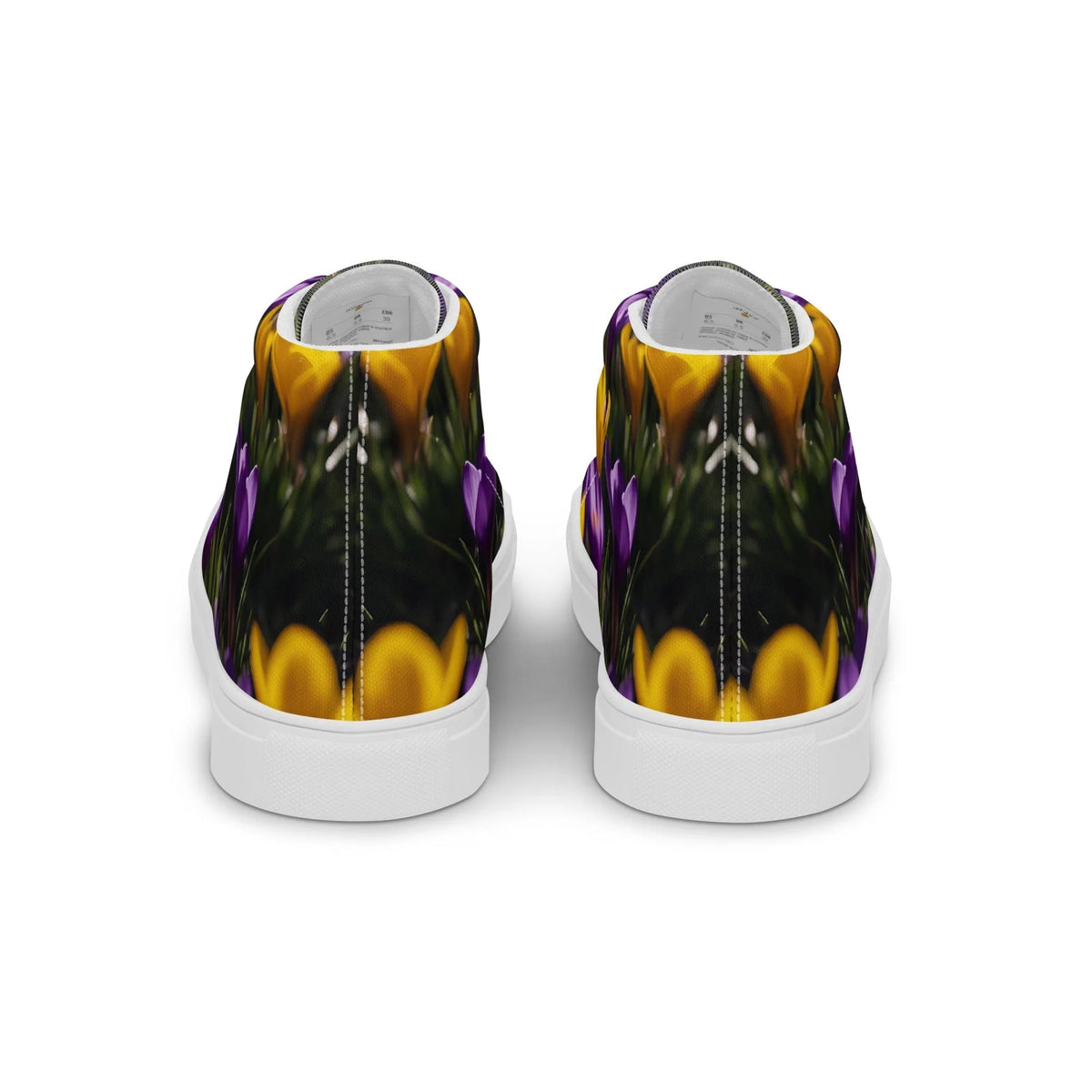Women's & Girls' High-Top Sneakers-YELLOW & PURPLE CROCUSES Women’s & Girls' High-Top Sneakers-from COLORADDICTED.COM-