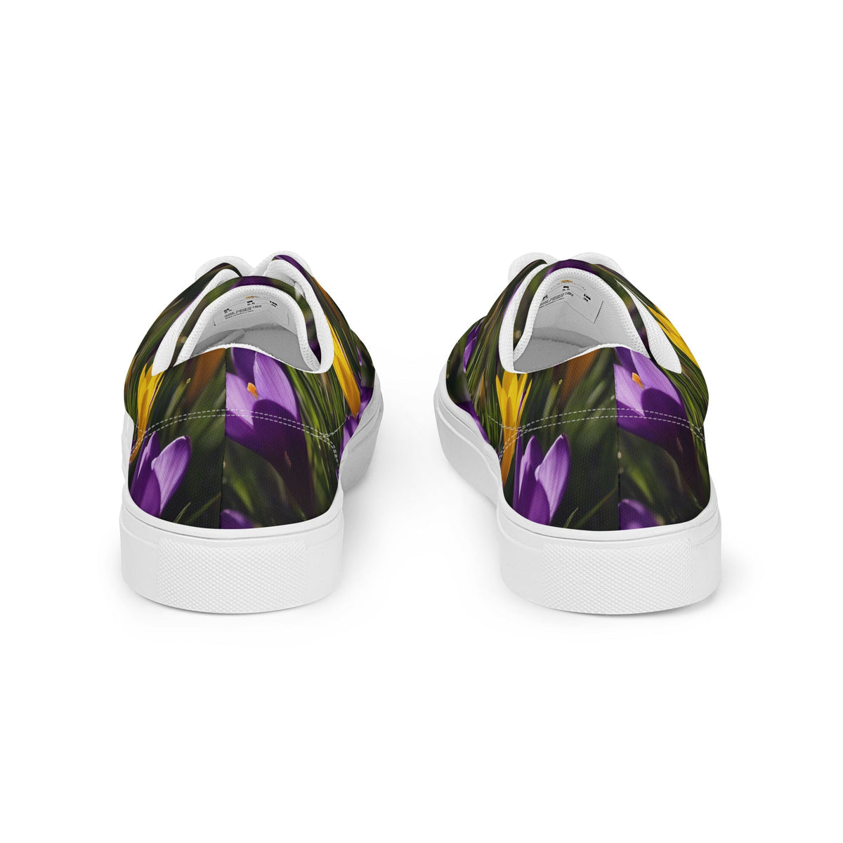 -YELLOW &amp; PURPLE CROCUSES Women’s &amp; Girls&#39; Low Top Canvas Shoes-from COLORADDICTED.COM-