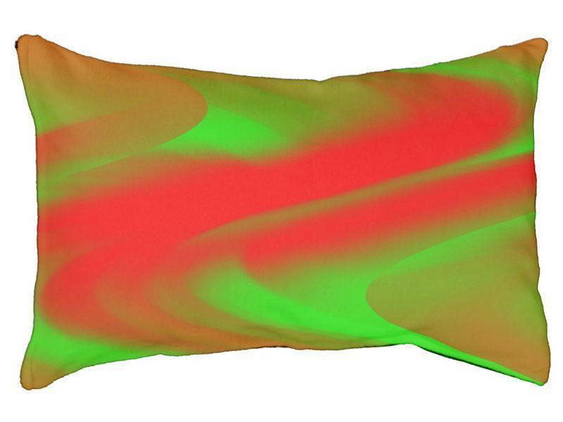 Dog Beds-DREAM PATH Indoor/Outdoor Dog Beds (in various colors &amp; sizes)-Greens &amp; Reds-by COLORADDICTED.COM-