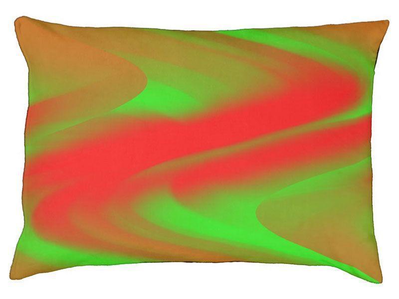 Dog Beds-DREAM PATH Indoor/Outdoor Dog Beds (in various colors &amp; sizes)-Greens &amp; Reds-by COLORADDICTED.COM-